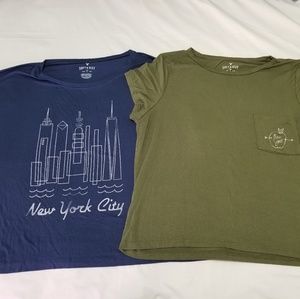 American Eagle soft and sexy NY shirts (2 CT)
